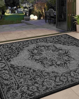 Gel Backed Medallion Rug