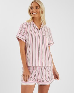 Accessorize Stripe Short Pyjamas