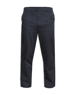 D555 Big &amp; Tall Basilio Full Elastic Waist Rugby Trouser with Draw Cord - Black
