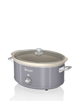 Swan 6.5L Slow Cooker - Retro Grey