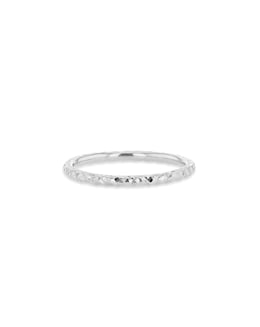 9ct Gold Diamond Cut Slim Band Ring