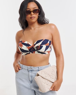 MAGISCULPT Twist Front Bandeau Underwired Bikini Top