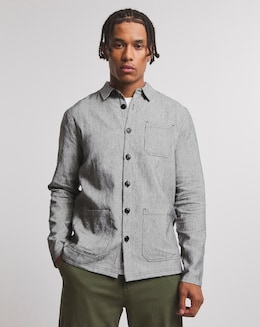 Linen Blend Over Shirt