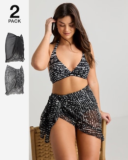 2 Pack Value Beach Sarongs