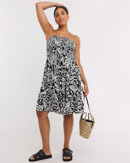 Tile Print Beach Dress