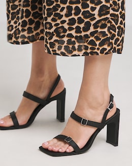 Arlo Barely There Heeled Sandals - Wide Fit (E)