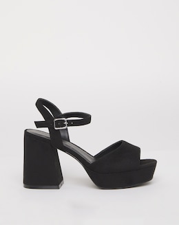 Jive Two Part Platform Heels - Wide Fit (E)