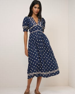 Blue Midi Day Dresses | Dresses | Fashion World