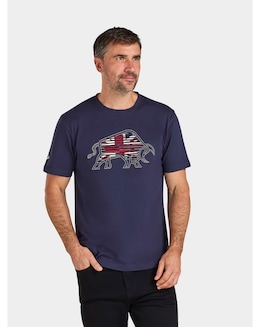 Raging Bull Slash Bull T-Shirt Navy
