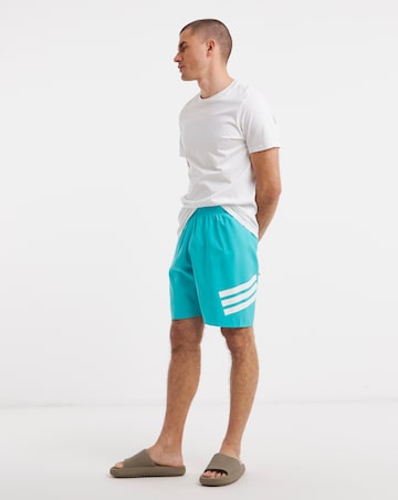 adidas Icon 3 Stripes 8 Inch Swim Shorts