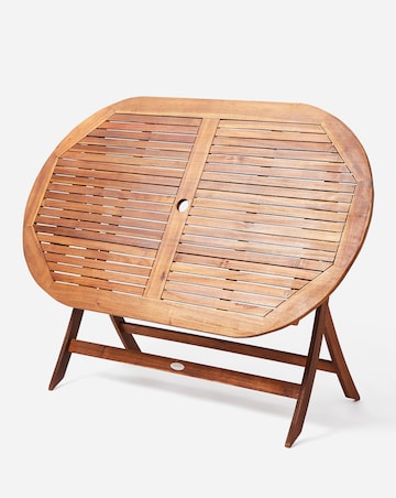 Charles Bentley Wooden Oval 6 Seater Dining Set