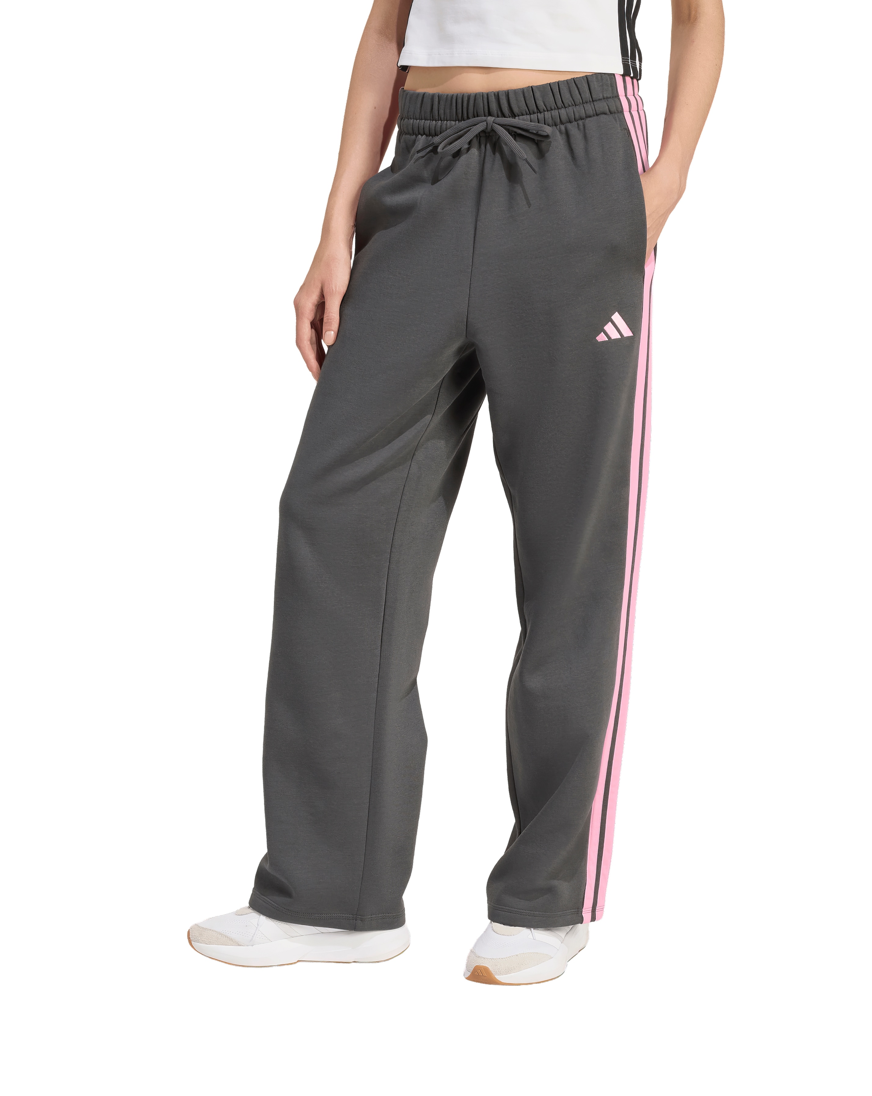 New In - adidas 3 Stripes Wide Leg Joggers