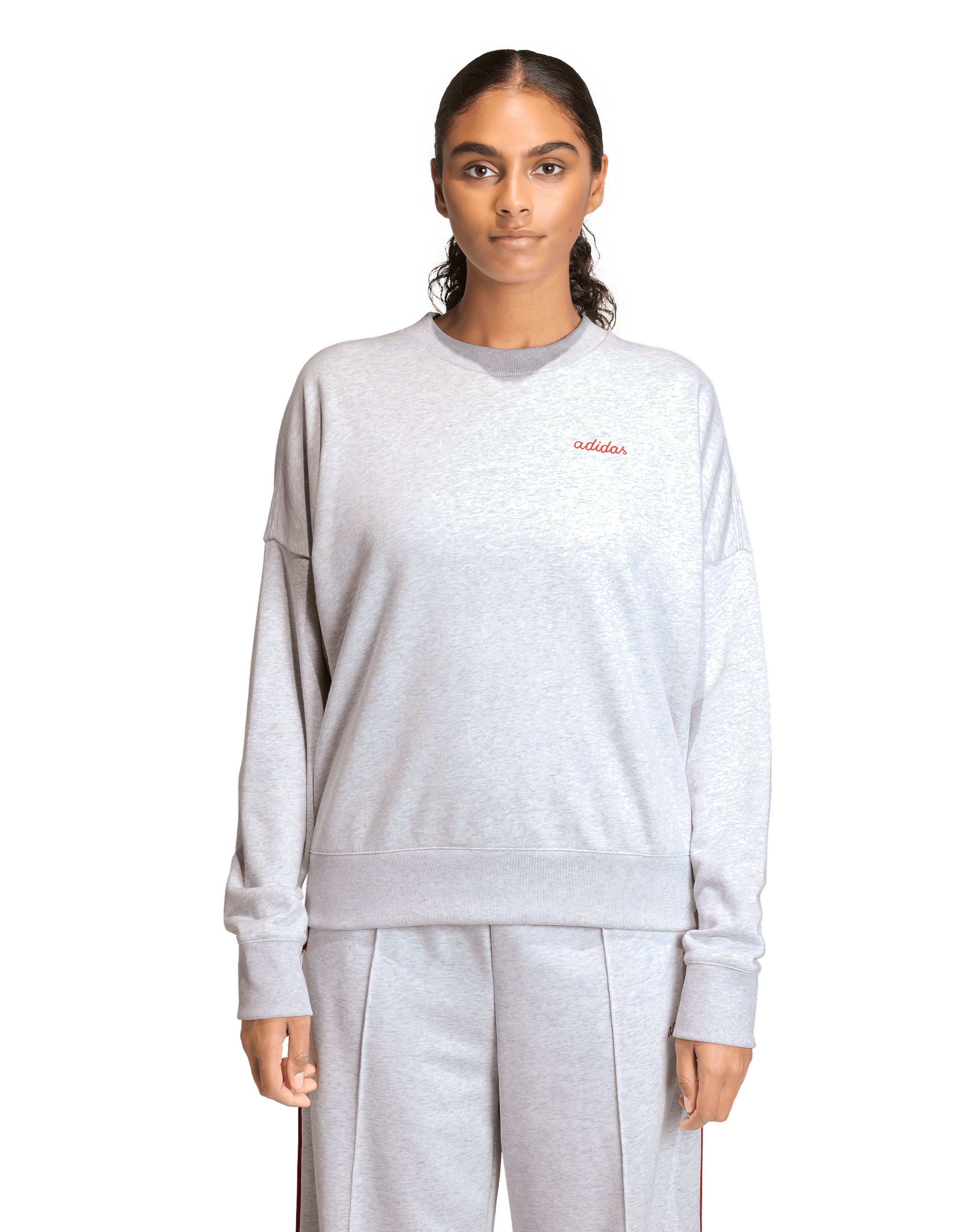 New In - adidas Contrast Stripe Crew Sweatshirt