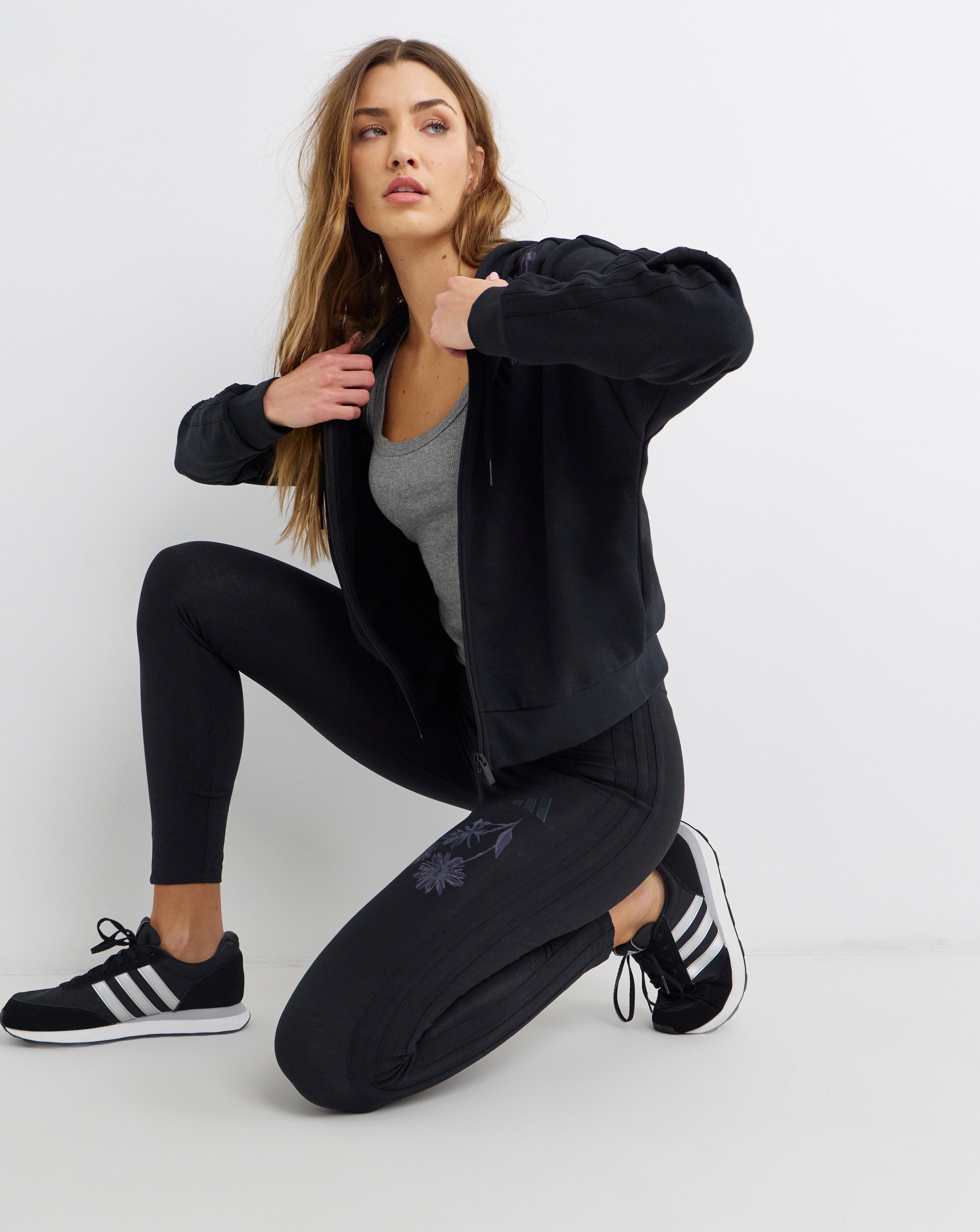 New In - adidas 3 Stripes Floral Leggings