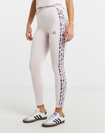 adidas 3 Stripe Leopard Print Leggings