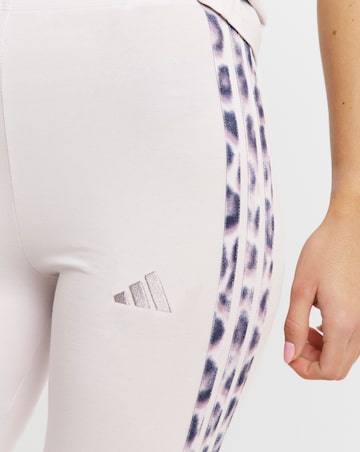 adidas 3 Stripe Leopard Print Leggings