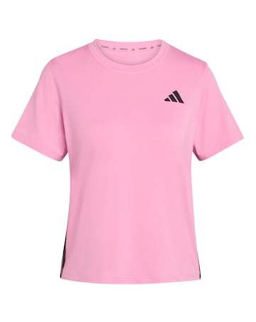 Adidas 3 Stripe Crew Neck T-Shirt