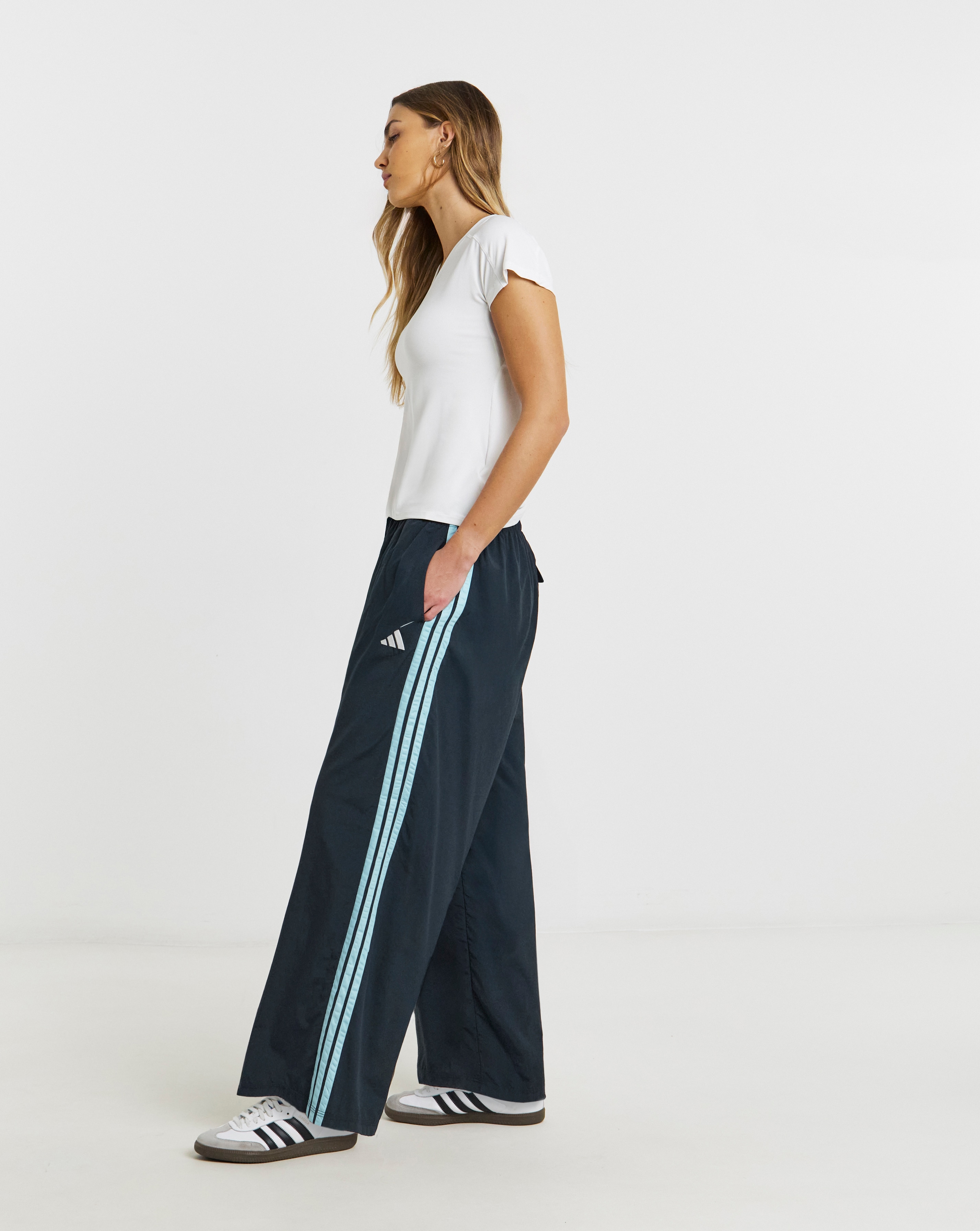 New In - Adidas 3 Stripe Wide Leg Jogger