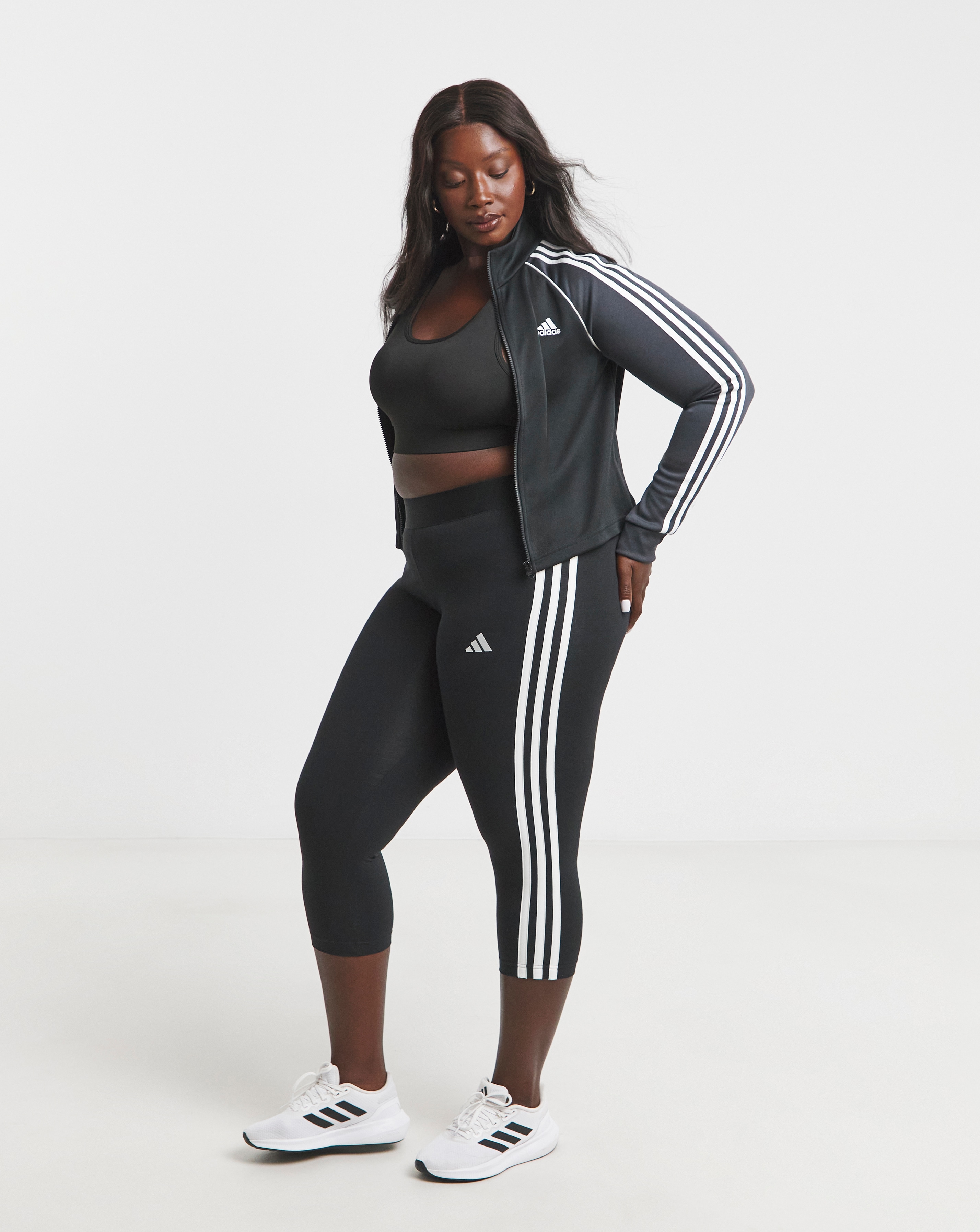 adidas 3 Stripe 3/4 Leggings