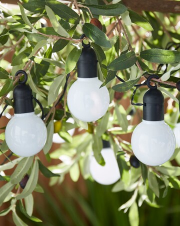 White Festoon Solar String Lights