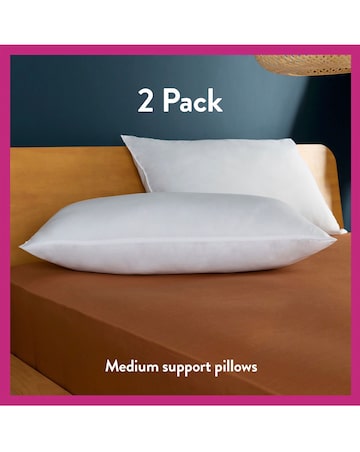 Slumberdown Cosy Nights Pack of 2 Back Sleeper Pillows
