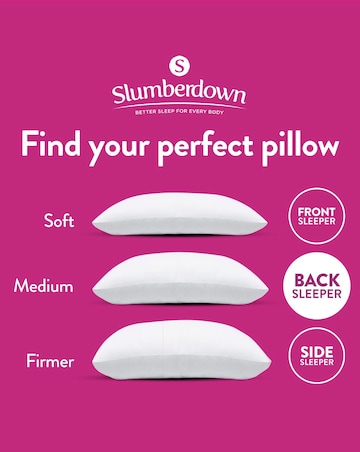 Slumberdown Cosy Nights Pack of 2 Back Sleeper Pillows