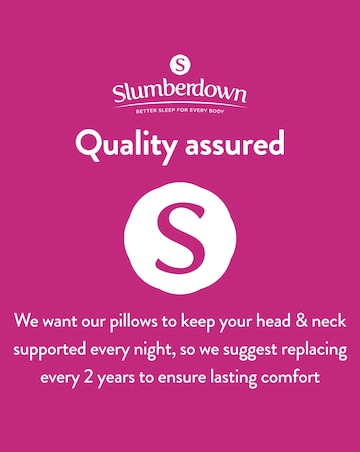 Slumberdown Cosy Nights Pack of 2 Back Sleeper Pillows