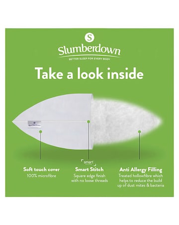 Slumberdown Anti Allergy Firm Pillows - 2 Pack