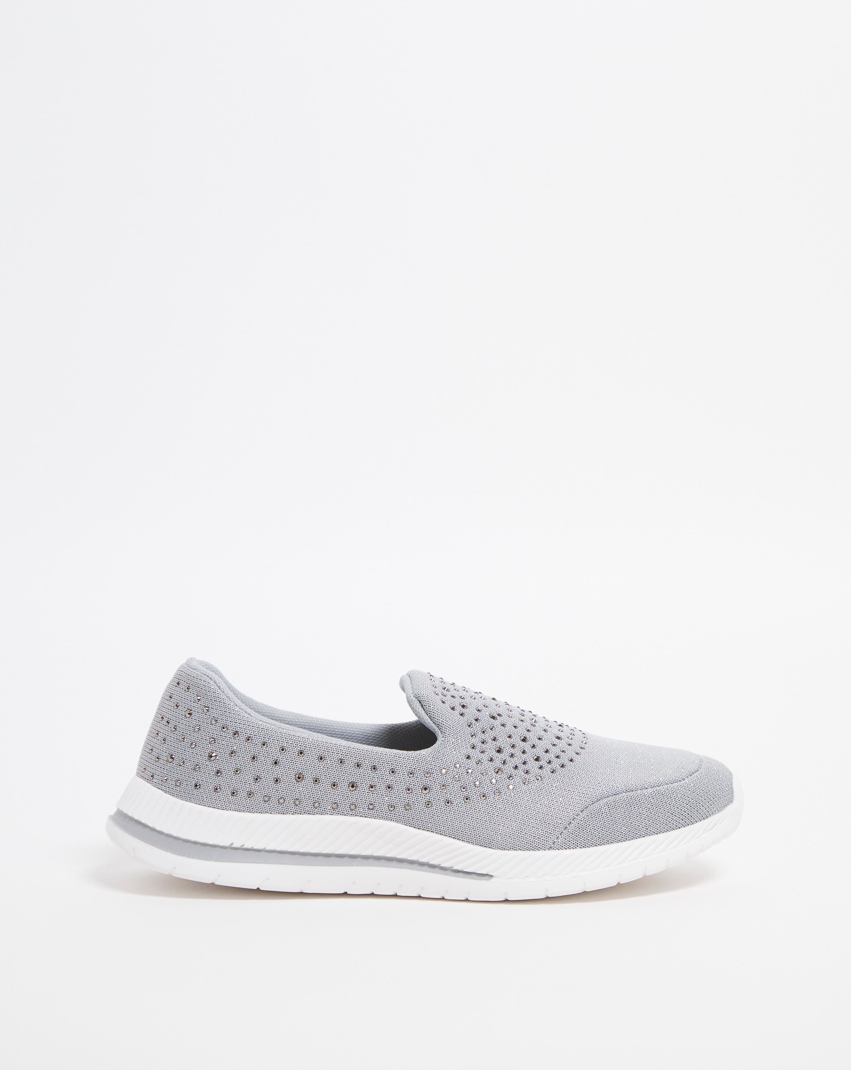 Diamante Slip On Leisure Shoe EEE Fit