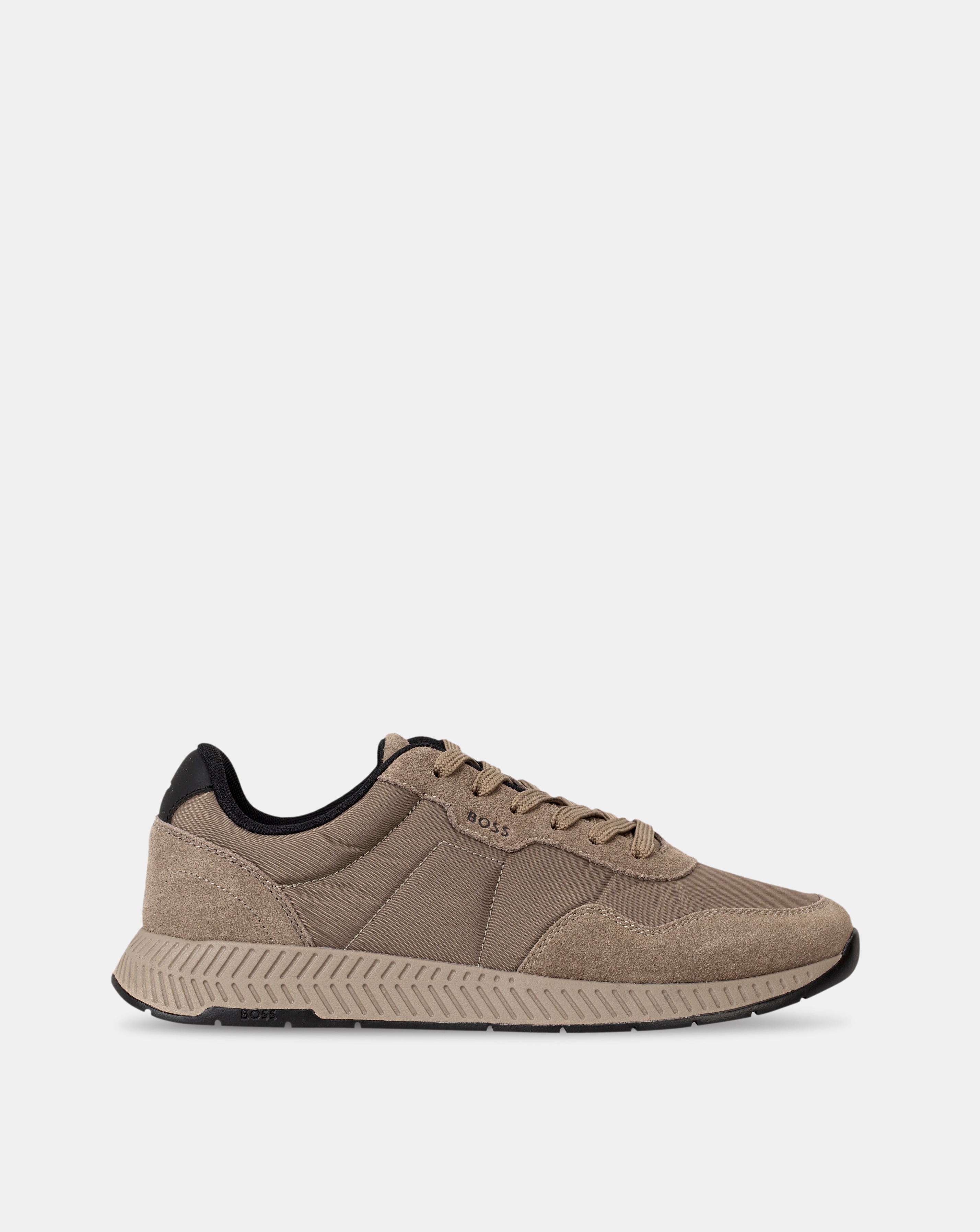 New In - Boss Titanium Runner Trainers - Beige