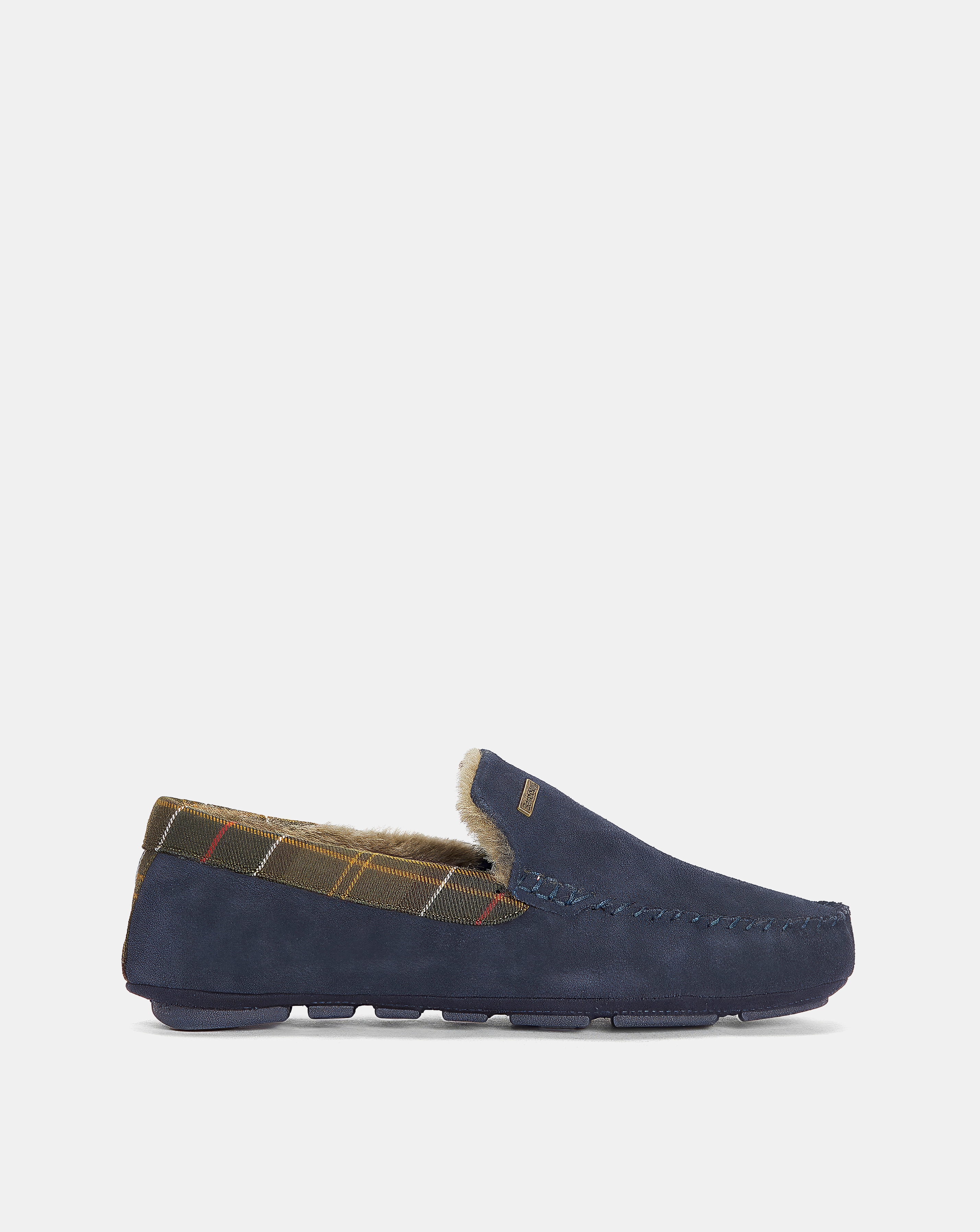 Barbour Monty Moccasin Slipper - Navy