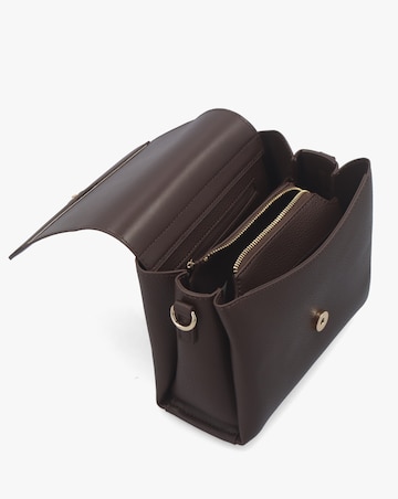 Valentino Bags Small Alexia Brown Satchel Bag