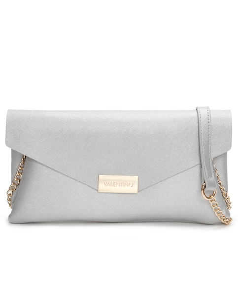 Valentino Bags Arpie Silver Pochette Bag