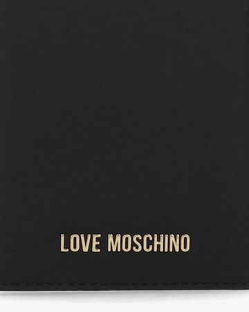 Love Moschino Logo Black Passport Cover