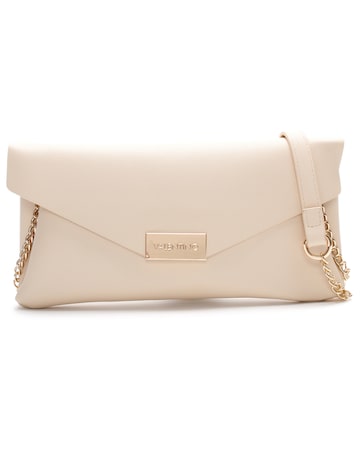 Valentino Bags Arpie Ecru Saffiano Envelope Pochette Bag