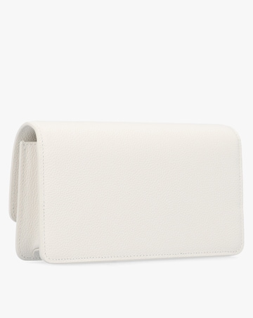 Emporio Armani Mini Latte Tumbled Leather Cross-Body Bag