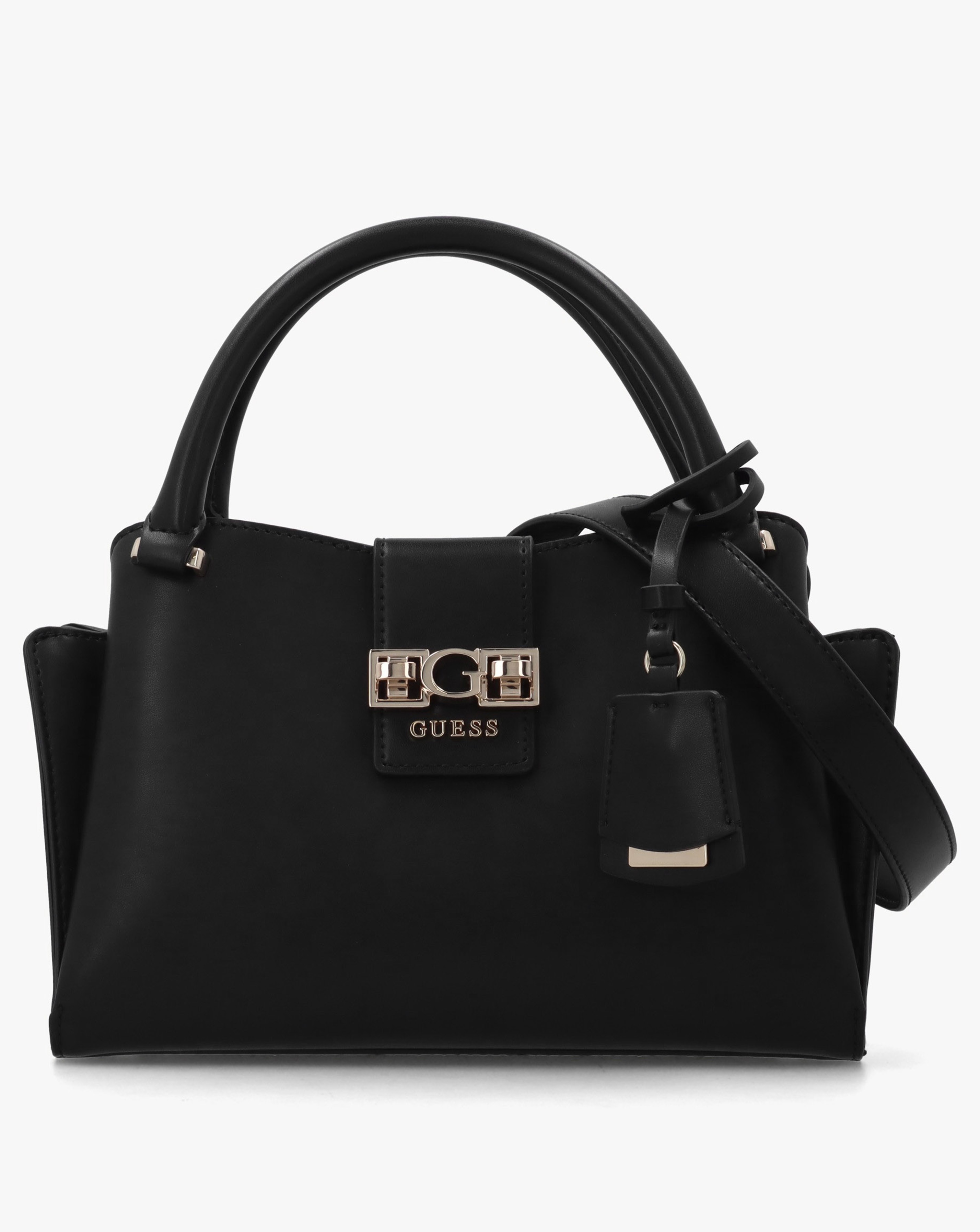 Guess Jane Small Black Satchel Bag