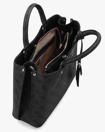 Guess Meridian II Girlfriend Coal Logo Satchel Bag