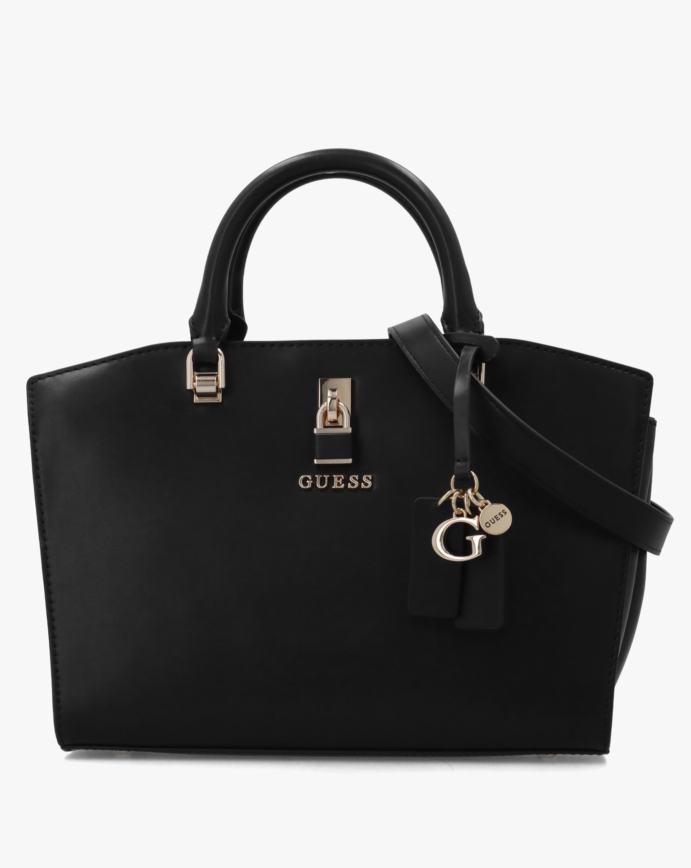 Guess Queensland Luxury Black Satchel