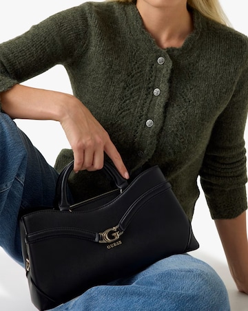 Guess Dea Girlfriend Black Satchel Bag