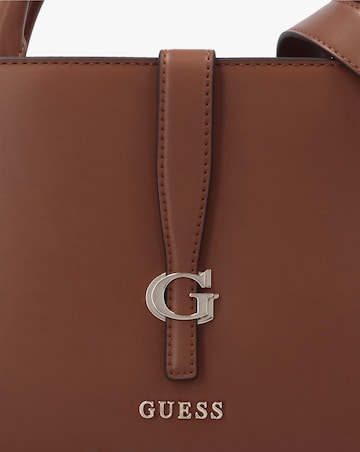Guess Carrie Girlfriend Cognac Satchel Bag