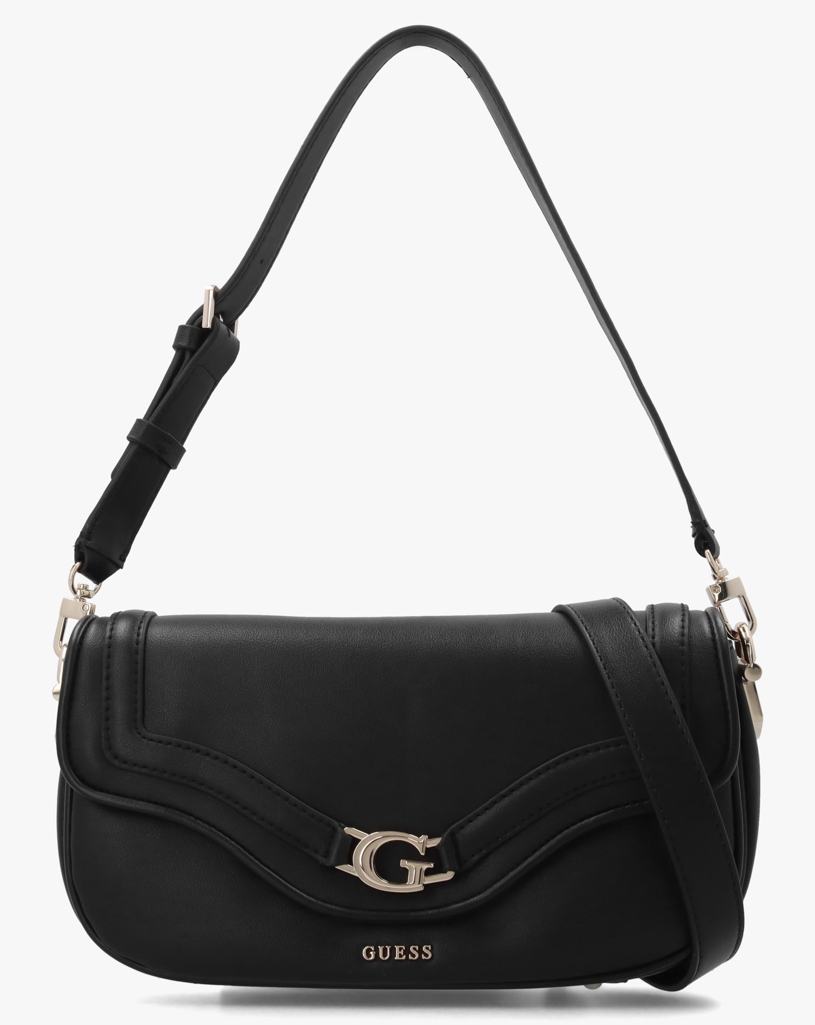 Guess Dea Flap Black Shoulder Bag