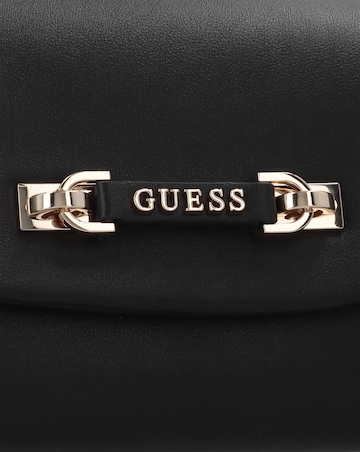Guess Lefia Large Flap Black Shoulder Bag