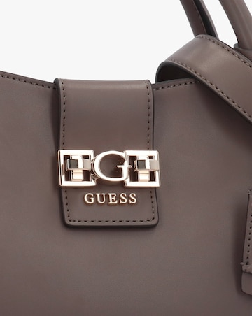 Guess Jane Small Dark Taupe Satchel Bag