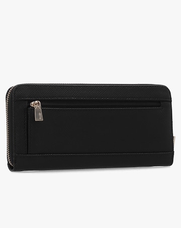 Guess Laurel II Large Black Zip Around Wallet