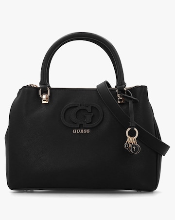 Guess Calebra Status Black Hobo Satchel Bag