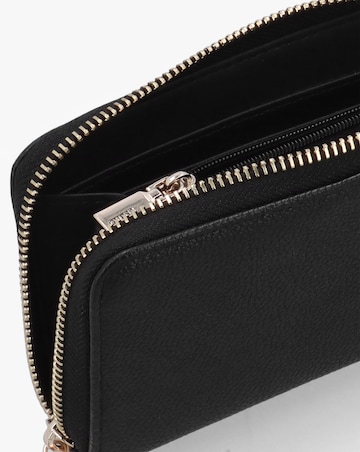 Guess Calebra Medium Black Zip Around Purse