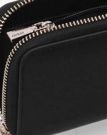 Guess Jane Medium Black Zip Around Wallet