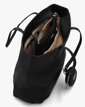 Guess Large Power Play 3 Black Logo Tech Tote Bag