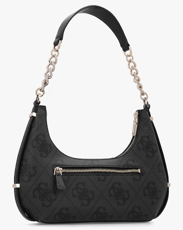 Guess Erenia Top Zip Coal Logo Shoulder Bag